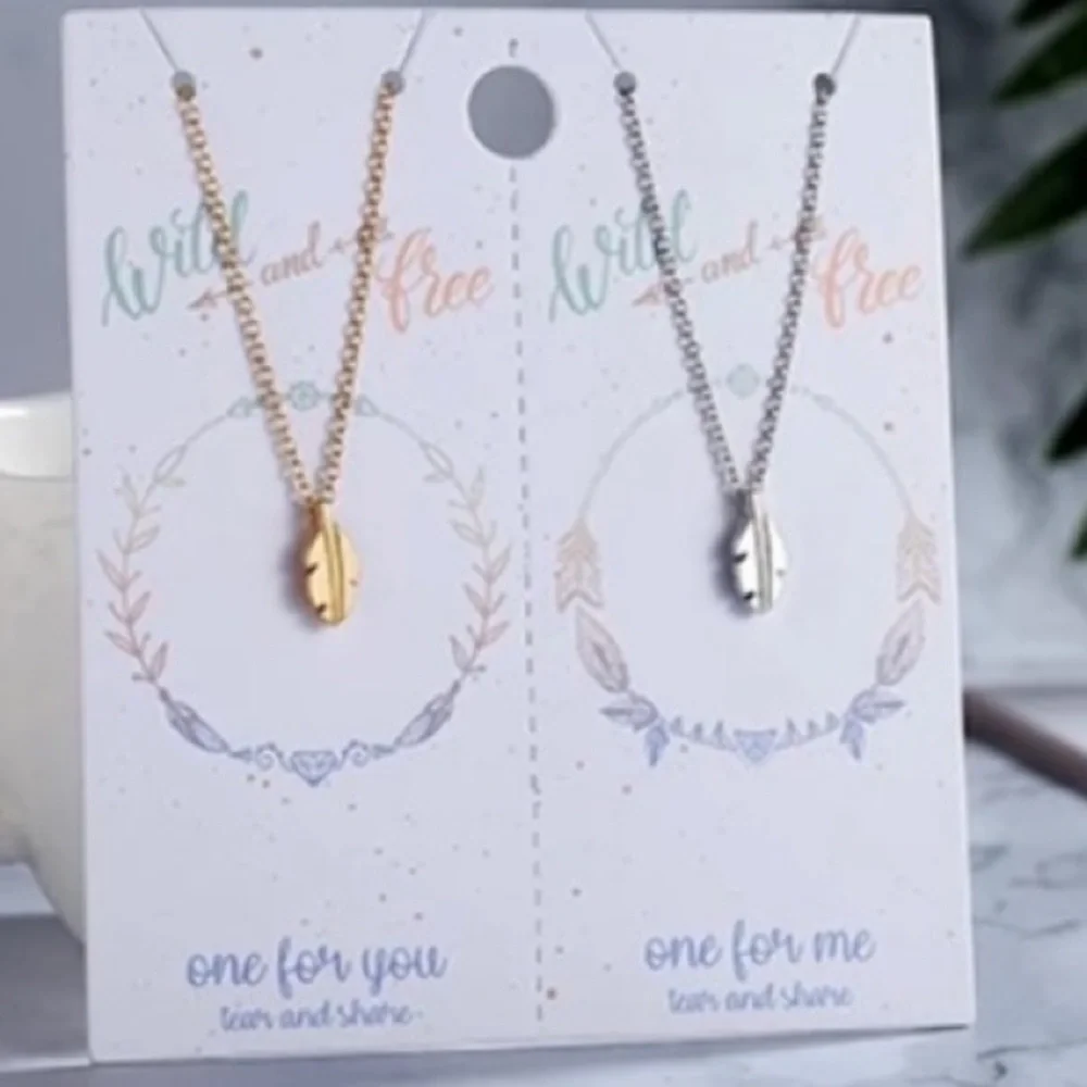 Best Friend Birthday Gift Friendship Necklaces: Wild and Free NWT